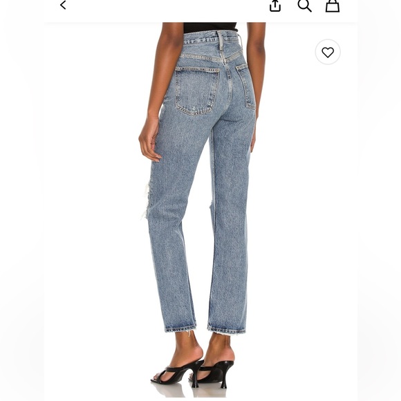 Agolde 90s Pinch Waist Jeans in Backdrop size 25 never worn - Picture 3 of 7